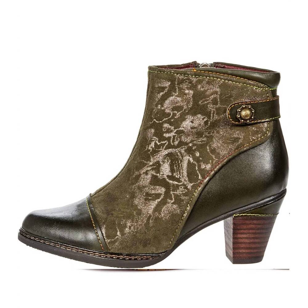 NEW SPRING STEP SHOES women's socute ankle boots in olive